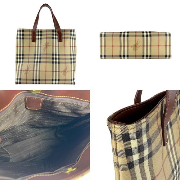 Burberry Handbag, Coated Canvas and Leather, Beige Brown, Women's, Z7765 - Picture 3 of 5